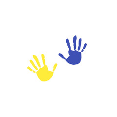 world down syndrome day hand print