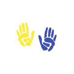 world down syndrome day hand print