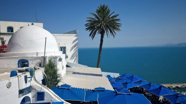 The village of Sidi Bou Said, Carthage, Tunisia
