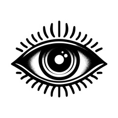 design artistic eye black and white vector