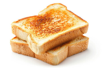 sliced toast bread isolated on white background, clipping path