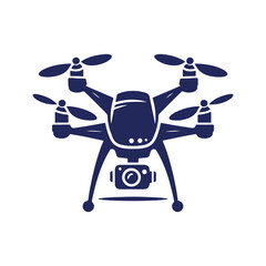 Drone silhouette vector Clip art isolated design illustration