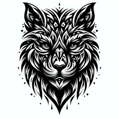 Obraz premium Monochromatic Tribal tattoo Design