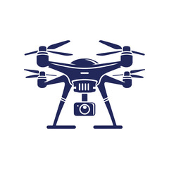 Drone silhouette vector Clip art isolated design illustration