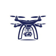 Drone silhouette vector Clip art isolated design illustration