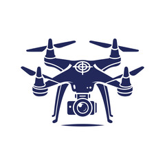 Drone silhouette vector Clip art isolated design illustration