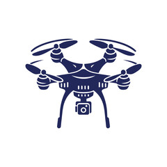 Drone silhouette vector Clip art isolated design illustration