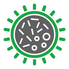 Bacterium Glyph Two Color Icon
