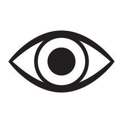 Eye icon, eyeball icon, vector