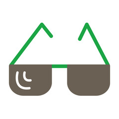 Sunglasses Glyph Two Color Icon