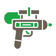 Fototapeta premium Water Gun Glyph Two Color Icon