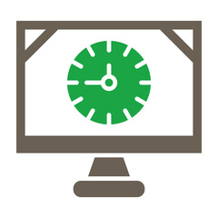 Web Performance Glyph Two Color Icon