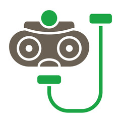 Diver Glyph Two Color Icon
