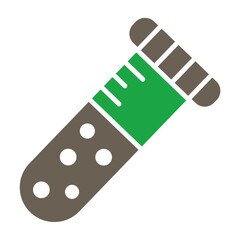 Test Tube Glyph Two Color Icon