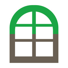 Obraz premium Window Glyph Two Color Icon