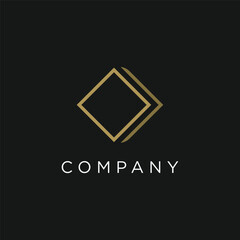 Creative and unique abstract logo template design with geometry isolated background.Logo for business , company , initial and studio.