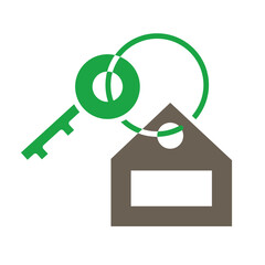 Home Security Glyph Two Color Icon