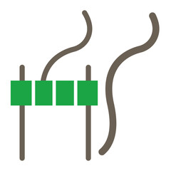 Slope Glyph Two Color Icon