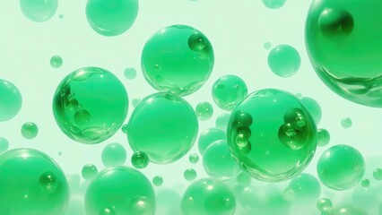 Colorful bubbles against a white background with floating hues