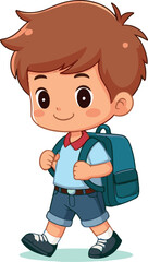 Cute Boys Cartoons sketch silhouette eps