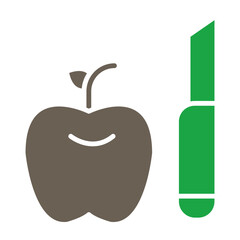 Healthy Eating Glyph Two Color Icon