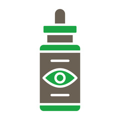 Eye Spray Glyph Two Color Icon