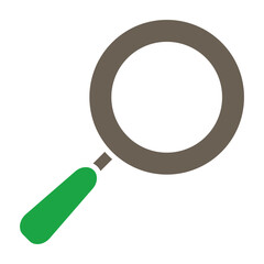 Magnifying Glass Glyph Two Color Icon