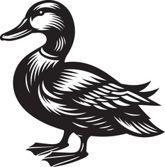 Duck silhouette eps
