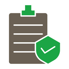 Verification Glyph Two Color Icon