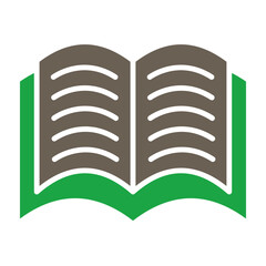 Learning Glyph Two Color Icon