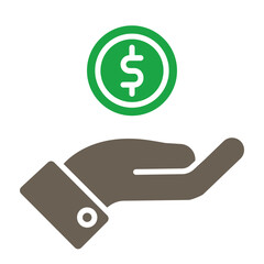 Loan Glyph Two Color Icon