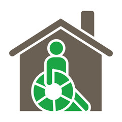 Hospice Glyph Two Color Icon