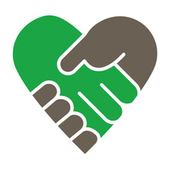 Philanthropy Glyph Two Color Icon