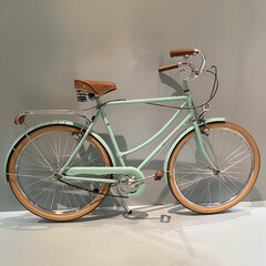 bicycle on a wooden background