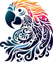 Parrot silhouette vector eps