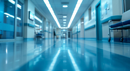 hospital background: blurry hospital background, blur background of corridor in hospital, abstract medical background, emergency  background  