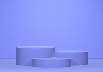 3D podium platform rendering classic geometry illustrator abstract background 