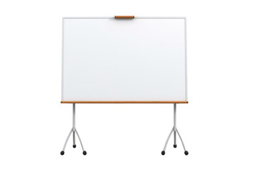 easel white board isolated on transparent background.