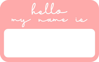 Name Tag Sticker Badge Design