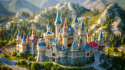 Enchanting Fairytale Castle with Towering Spires