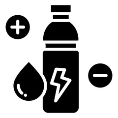 Electrolyte Drink Icon Element For Design
