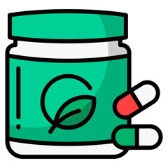 Green Superfood Icon Element For Design