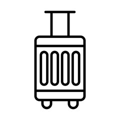 Train Luggage line icon