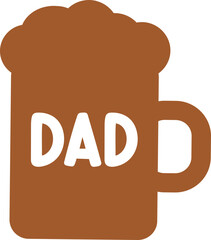 Dad Beer Glass Design