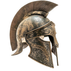 helmet of sparta isolated on white background
