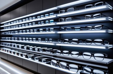 vision glasses on a store window