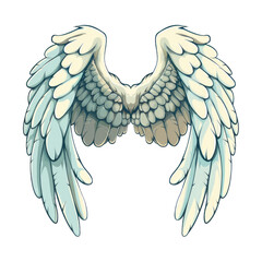 angel wings isolated on white background