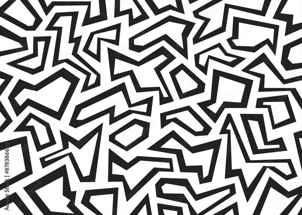 Poster abstract background with irregular geometric pattern