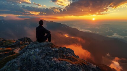 sunrise and sunset atop mountain peaks, writing verses that evoke a sense of timelessness and wonder.