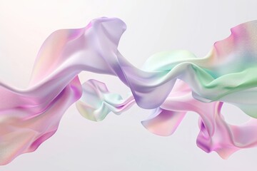 Obraz premium Abstract Pastel Fabric Swirls